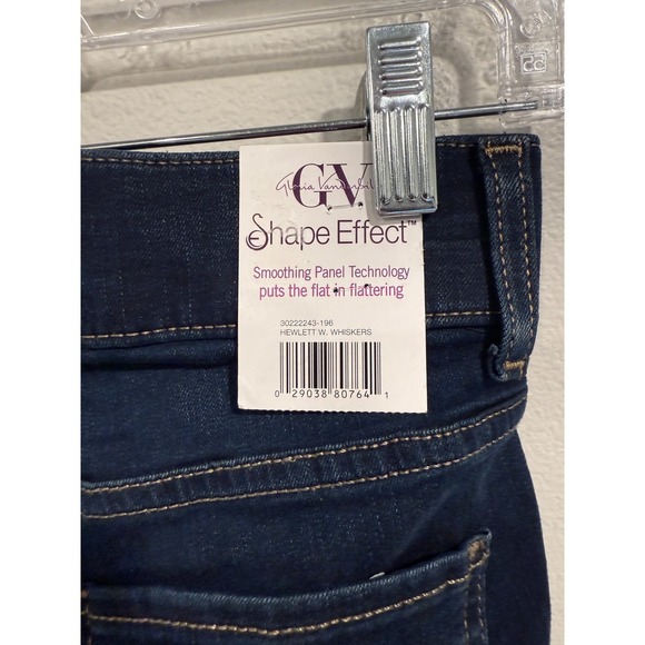 Gloria Vanderbilt Capri Jeans Women Size 4P Blue Denim Shape Effect High Waisted - Picture 5 of 12